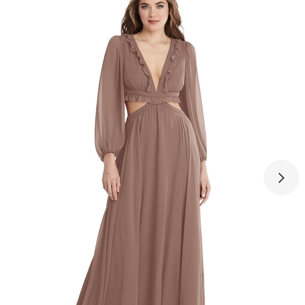 Lovely Harlow cutout Gown in Sienna